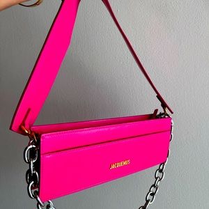 Jacquemus Le Ciu Ciu  Pink convertible bag.